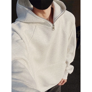 加绒奥粒绒拉链重磅500克结构板连帽卫衣撞色外套 RH5314JR-P63图片