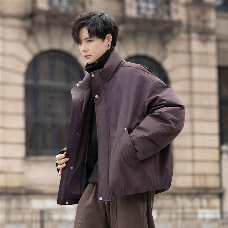 设计师款羽绒服夹克男冬装新款极简风防寒羽绒外套2599-P350控668,男装夹克,电商A355（原A415）