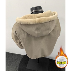 现货高品质美式冬季重磅座山雕大毛毛领pu皮棉衣男女加厚外套，男装皮衣，电商A486