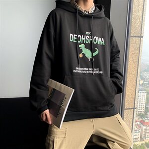 19秋季慵懒风卫衣韩版潮流宽松连帽外套上衣 711 A4211加绒图片