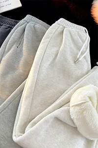 8XL-M 羊羔绒运动裤宽松束脚棉裤加厚保暖休闲裤卫裤K9105P58控78图片