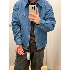 高品U家巴恩风底特律夹克外套休闲茄克牛仔外套男女A1279-P105，男装工装外套，星座1505
