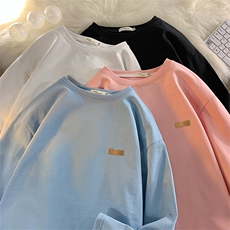T恤男长袖打底衫内搭高级感美式内衬潮流重磅卫衣冬上衣服vintage，男装T恤，电商A040