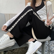 休闲裤夏季薄款宽松裤子美式高街直筒裤K100-P40，男装休闲裤，星座911-2(原星座613-2）