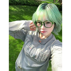 网图有货小香风字母刺绣圆领纯棉束口长袖男女情侣上衣A837-P40，男装卫衣，星座1505