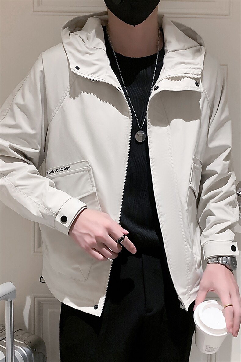2025新款春季冲锋衣外套男潮牌连帽工装夹克A313-1-8811-P115,男装夹克,电商A313-1