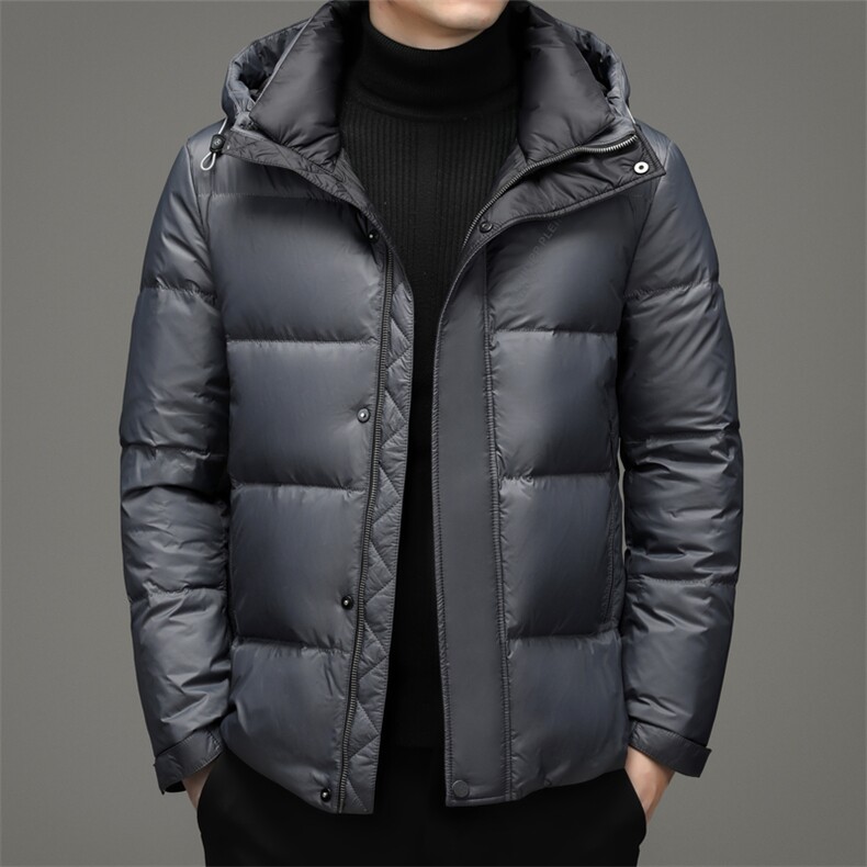 2023冬季中年羽绒服休闲连帽中年男短款冬爸爸装外套YL21911-P300,男装羽绒服,电商B212（原钱塘6029）