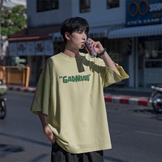 美式短袖男夏季2026新款潮牌印花半袖上衣T恤B225-T9218-P40-X55，男装T恤，电商B225