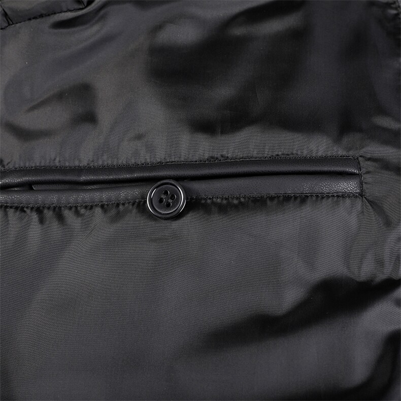 冬装绵羊皮皮羽绒服连帽厚款中年休闲男装白鸭绒外套HPN6803-P630图片