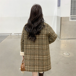 2025冬季新款呢大衣中长款羽绒服203-8835-P285-K368图片