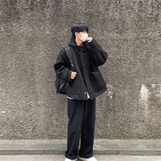 816B-DY1019-P120韩短款休闲呢子大衣外套，男装毛呢大衣，星座816B