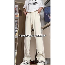 美式高街hiphop冰丝铆钉微喇休闲裤货号K2425P55，男装休闲裤，电商A063