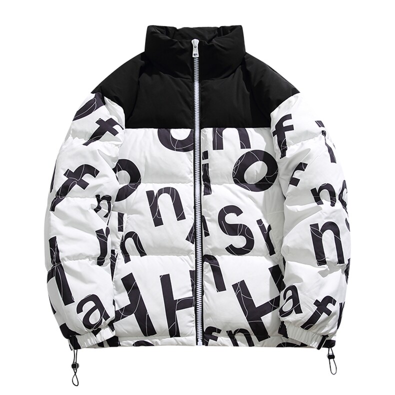 新款冬季棉衣潮牌字母羽绒棉服情侣加厚棉袄外套A436-5971-P115,男装棉衣,电商A436