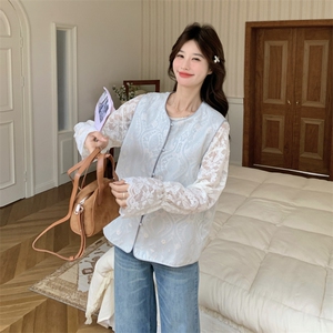 现货新款蕾丝背心2件套浙宝217-1137-145-229图片