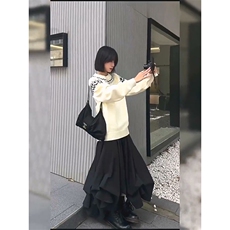 重磅秋冬装北极绒套头毛衣美式复古休闲慵懒风提花工艺针织衫外套，男装针织衫/毛衣，电商A486