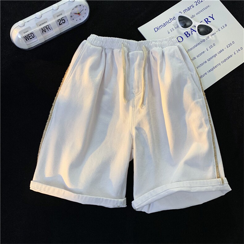 撞色边 牛仔短裤男B342-DK1015-P38控48图片
