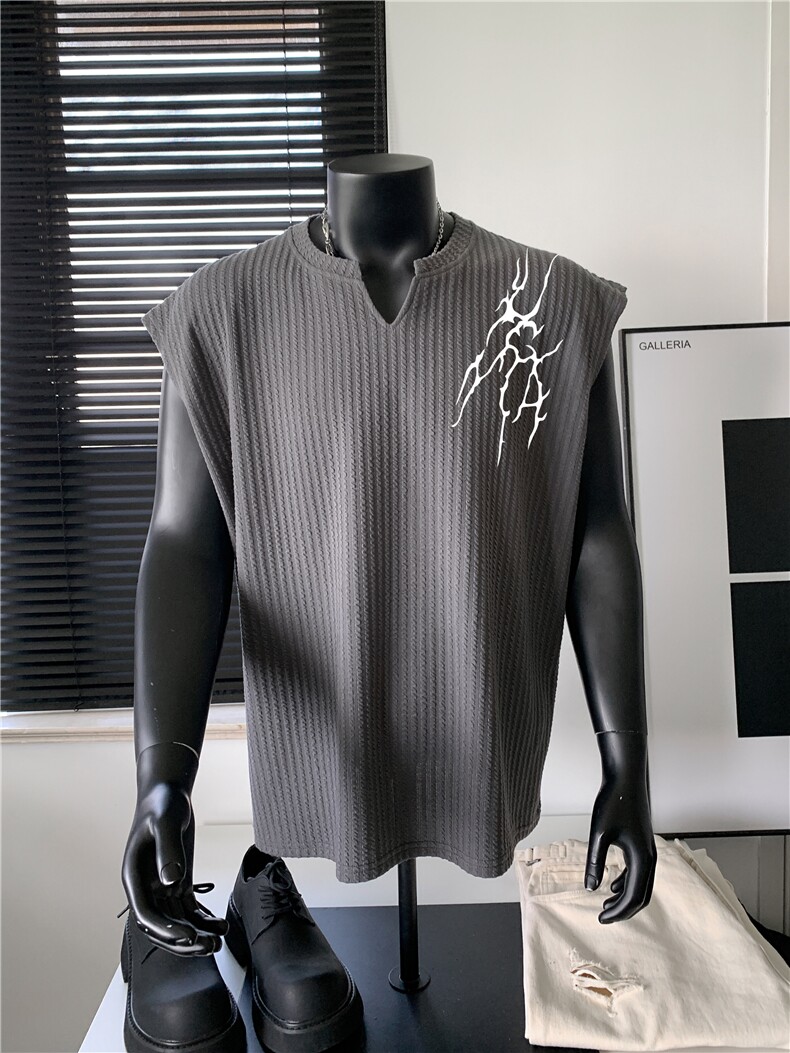 XZ809A/BXXX12/特P35/控48美式V领背心T恤,男装背心/马甲,星座809A(原222-1)