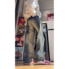现货！春季牛仔裤分割休闲长裤直筒裤A061-EX50508-特批48，男装牛仔裤，电商A061