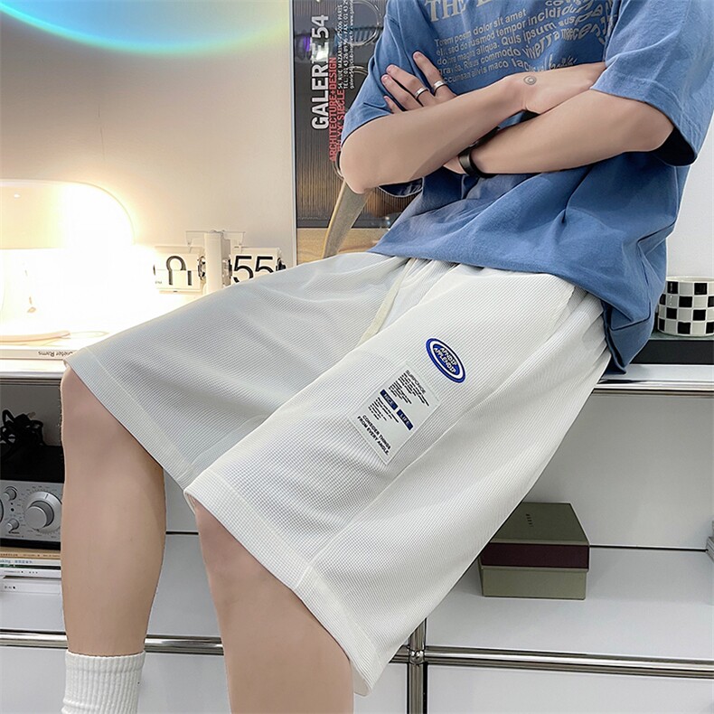 华夫格短裤男士夏季宽松潮流薄款5分休闲五分裤子DK02-20量大差价,男装牛仔裤,星座310B-2