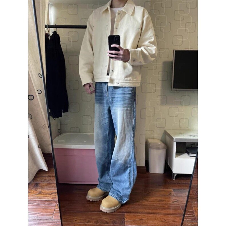 重磅帆布工装夹克外套-JK0105-P90,男装夹克,星座313A(原308A-2)