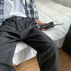 加厚加厚冬款男休闲裤小西裤宽松束脚铁环九分裤K100P35加绒P40，男装休闲裤，星座1013-1