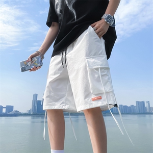 夏新款潮街头简约潮工装短裤运动ins港风裤五分裤 现货 K361-P30图片