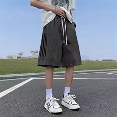 短裤男夏季薄款宽松直筒中裤美式潮牌高街休闲五分裤子10844-p32，男装牛仔裤，星座1008