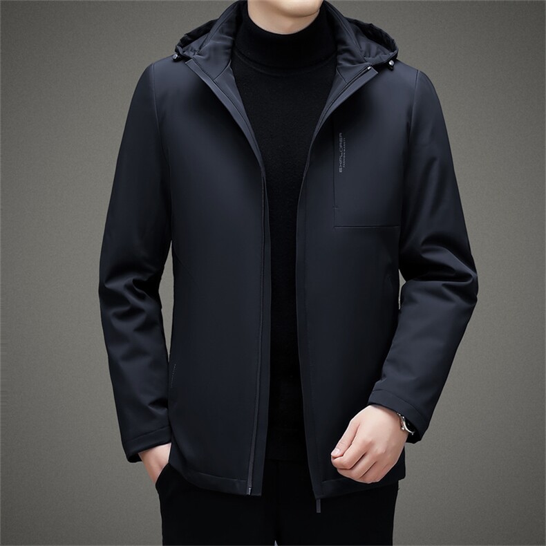 BAMJ-8906钱塘2020-2中年男士商务休闲连帽百搭简约羽绒服P255图片