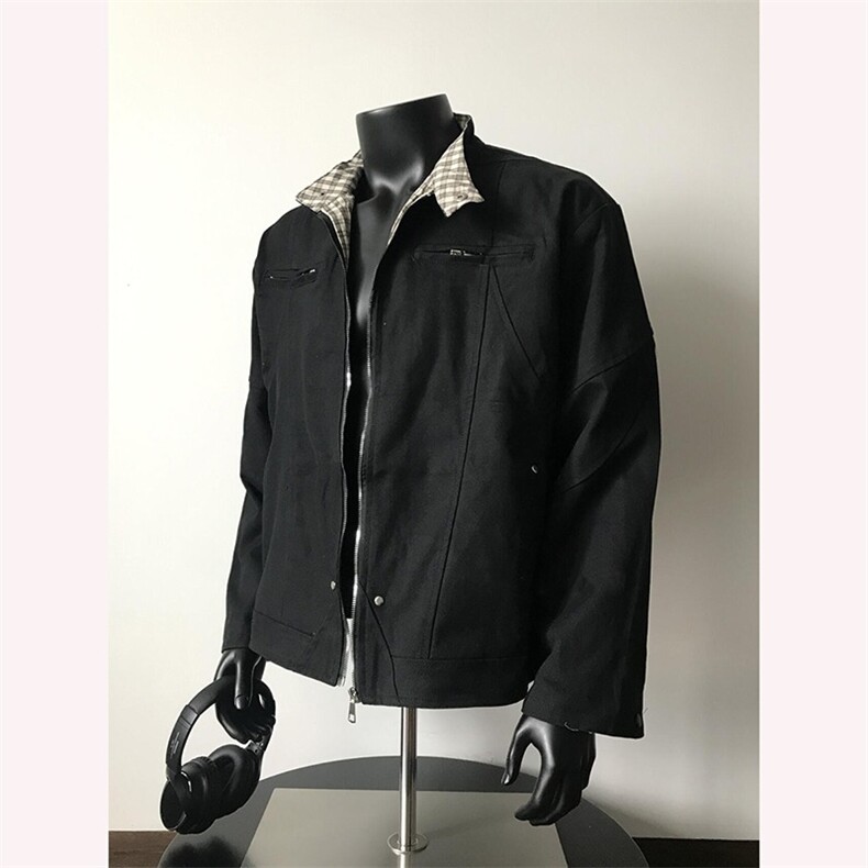 美式外套男士春秋季棒球服潮vintage工装教练夹克上衣PX96005-p80,男装夹克,星座1008