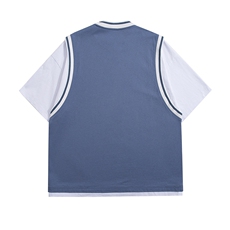白底23新款夏季卡通印圆领百搭时尚潮流短袖T恤T6617P40控58，男装T恤，电商A268-1