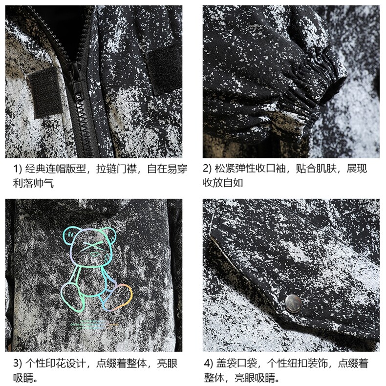 MC49139-P135日系潮棉衣男大码派克服男工装棉服外套棉袄砖墙,男装棉衣,电商A040A