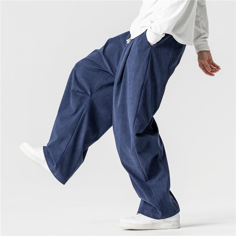 秋冬新款大码日系港风直筒阔腿裤伞兵工装裤灯芯绒男女K317/P65，男装工装外套，电商A221A