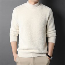 BJY999冬季新款男士圆领加厚毛衣针织打底衫男装保暖P60，男装针织衫/毛衣，电商B360