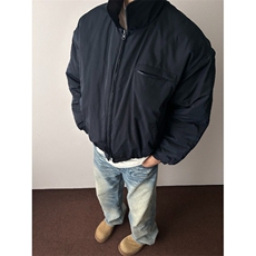 美拉德棕色cleanfit羽绒棉服男冬季痞帅飞行夹克外套MF421-P80，男装夹克，星座412-3