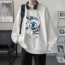 华夫格卫衣圆领卫衣男大码长袖t恤男外套HW76275-P30，男装卫衣，电商A040