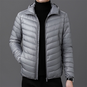 达标50绒 轻薄羽绒服外套男连帽秋冬中青年男士休闲百搭YR910-P75图片