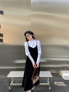 磨毛加厚泡泡袖打底衫图片