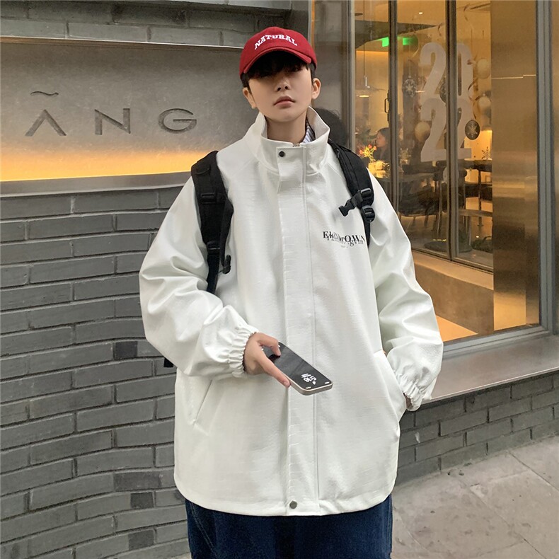 12024秋季新款中性休闲宽松潮流皮衣男夹克男士JK7570P95控128，男装夹克，星座226-2