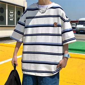 五分袖T恤城市风貌潮流男圆领潮牌水洗夏季ins标准体恤ST070-P26图片