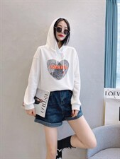 秋季戴帽长袖卫衣，女装卫衣/绒衫，薰衣坊