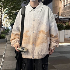 JK6839-P78L-9XL秋季新款大码渐变休闲夹克外套控128，男装夹克，星座109