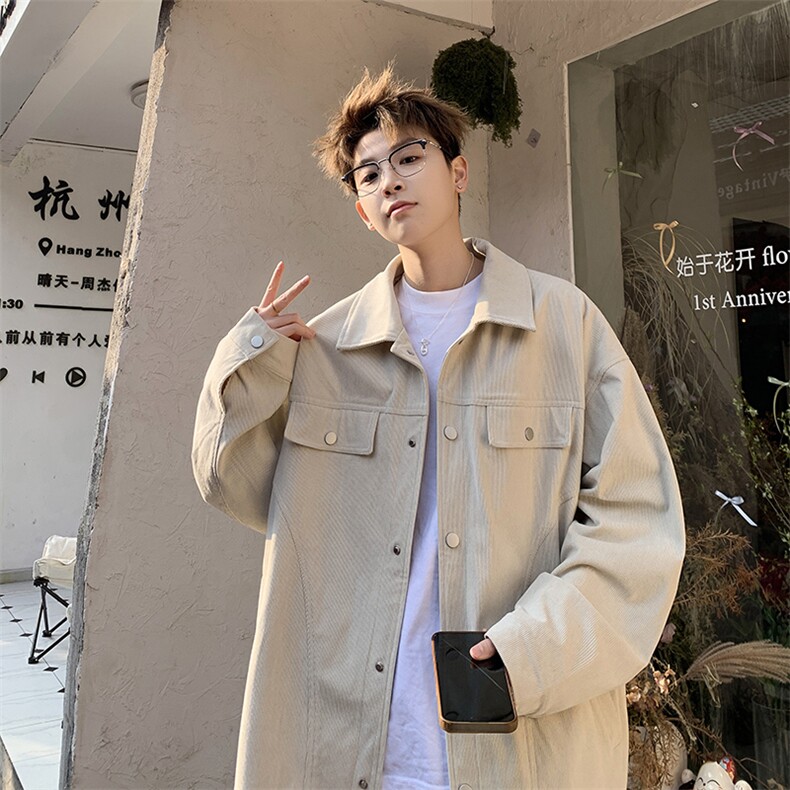 新款男女灯芯绒工装夹克长袖外套休闲百搭 225-2-JK201-P95图片