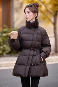 现货，2025新款羽绒服女冬季中长款面包服时尚宽松加厚外套潮图片