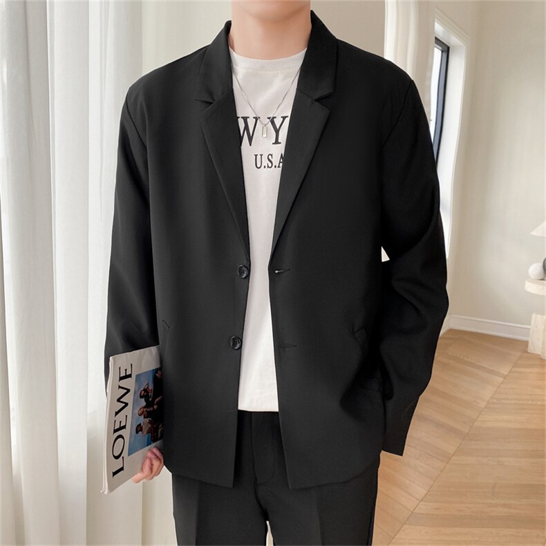 ins休闲西服男韩版潮流痞帅气小西装上衣港风潮牌单西外套，男装西服，星座505-2（原电商A260-1)
