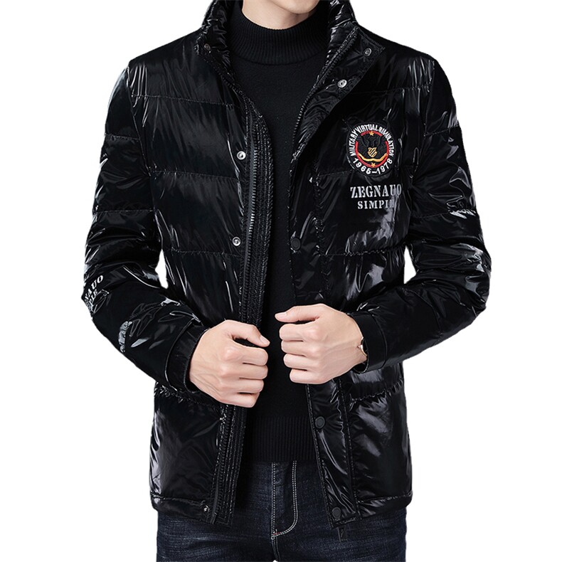 冬季男士加厚羽绒服中年爸爸装外套中年时尚羽绒服SFT93838-P275图片