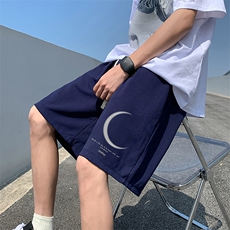 冰丝短裤男士大码宽松休闲五分裤男运动中裤MK37349-P15，男装休闲裤，电商A040