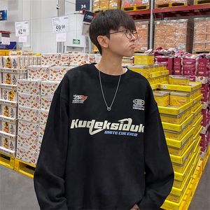 直播品质 400克麂皮绒重磅工艺美式德丝网印花卫衣 JP203特P40图片