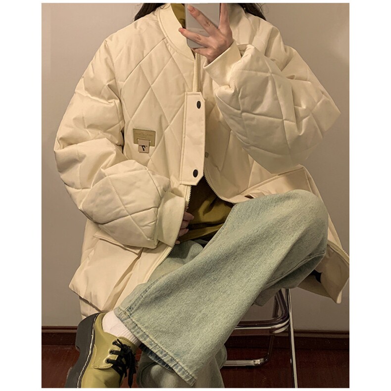冬季2025新款港风男棉衣棉服青少年情侣装冬装男女外套S273-P118,男装棉衣,电商A233-1