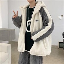 冬季青年羊羔绒港风加棉加厚棉衣夹克男外套潮WY25-P55 控价78图片