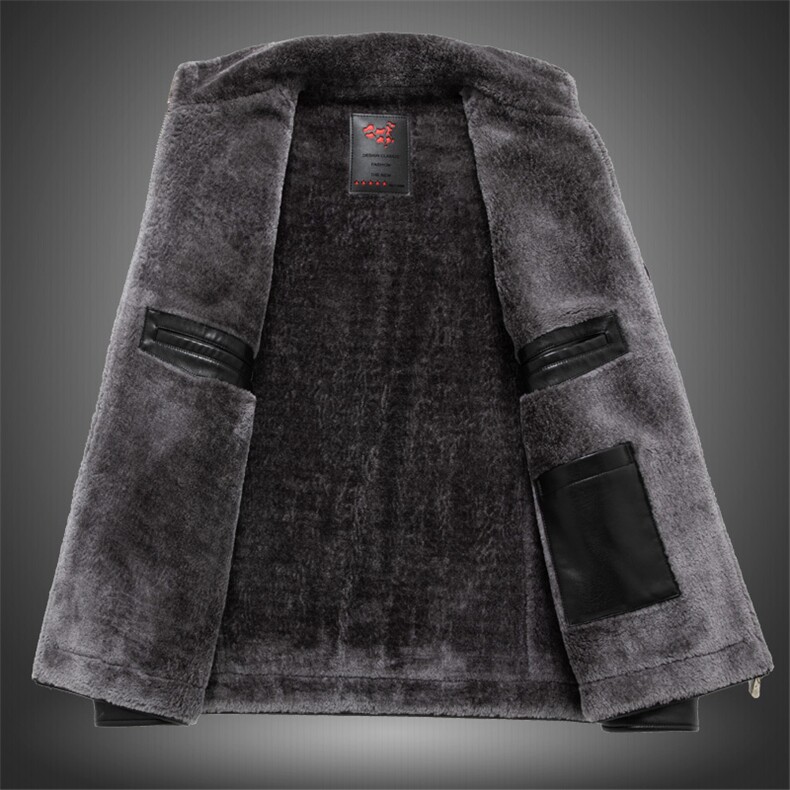 8807/P110爸爸加绒皮衣外套冬装加绒加厚保暖皮衣老服男装老年装,男装皮衣,星座1216（原钱塘722）